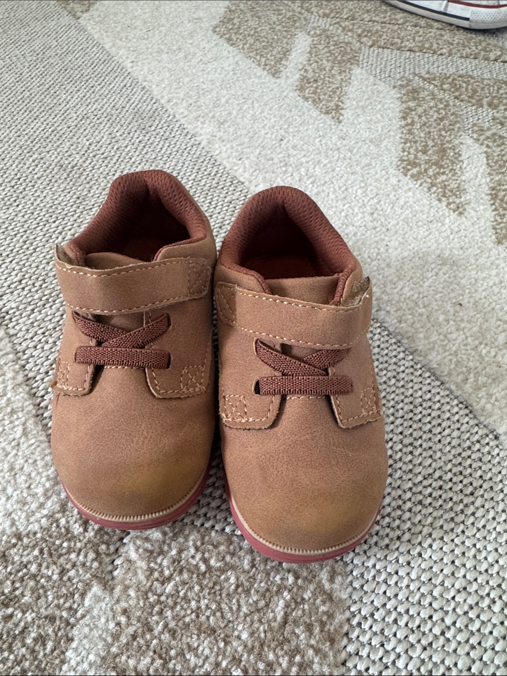 Stride Rite Little Kids Brown/Tan Velcro Casual Shoes
